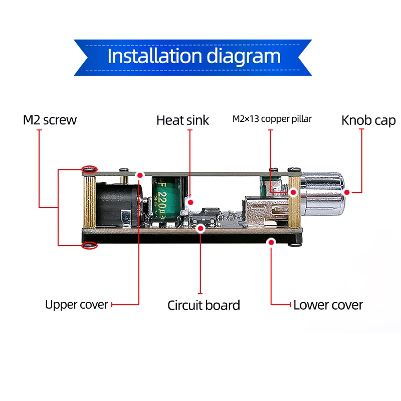 Audio Music Player App - 2*50W Bluetooth 5.0 Power Amplifier Class