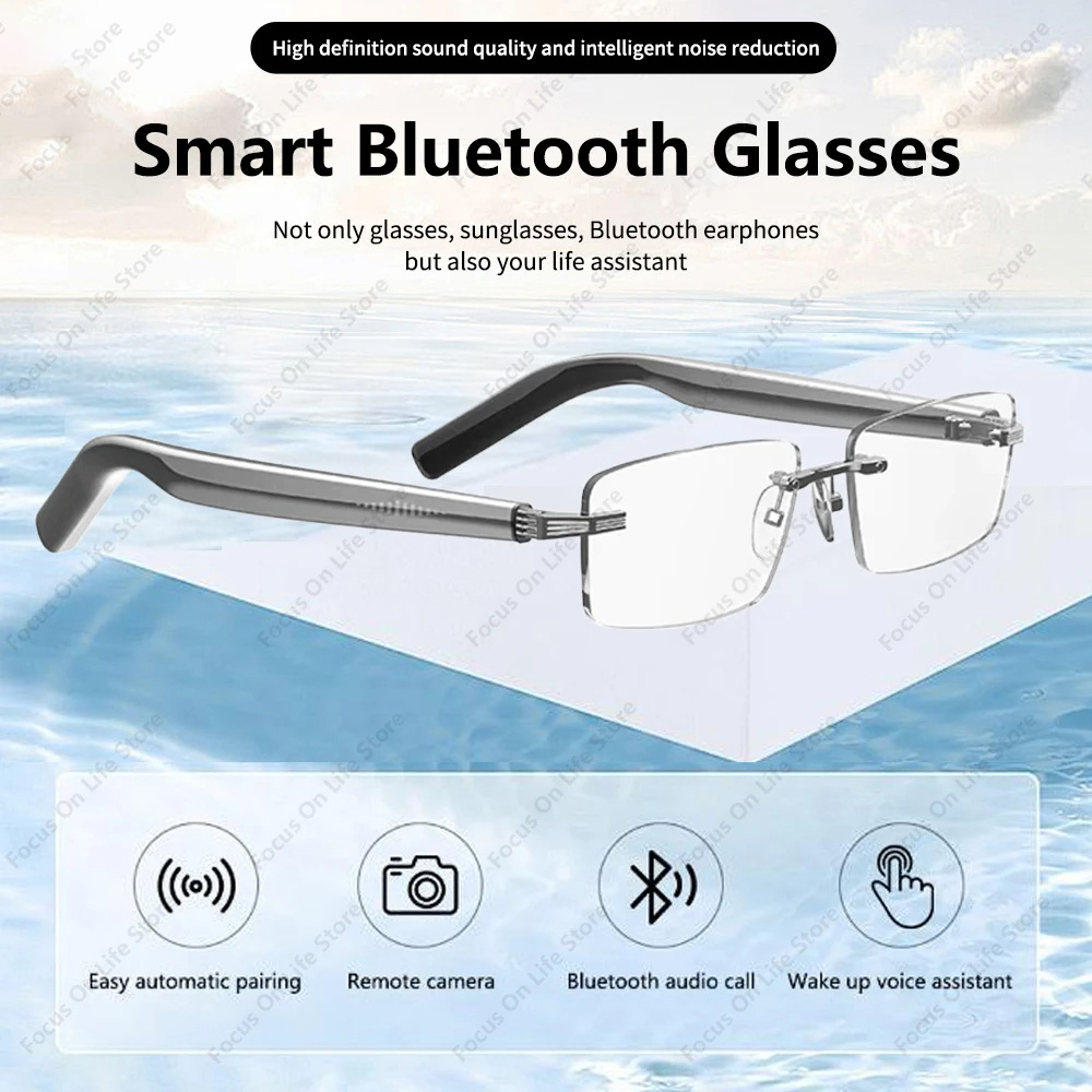Smart Bluetooth Glasses Wirele - Audio Music Voice ulasan dan harga