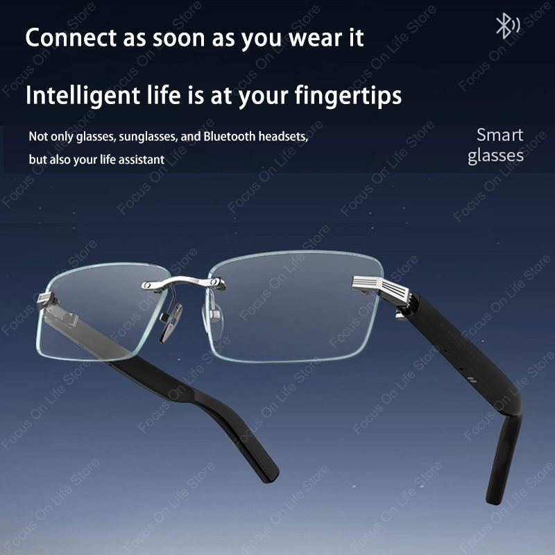 Smart Bluetooth Glasses Wirele - Audio Music Voice ulasan dan harga