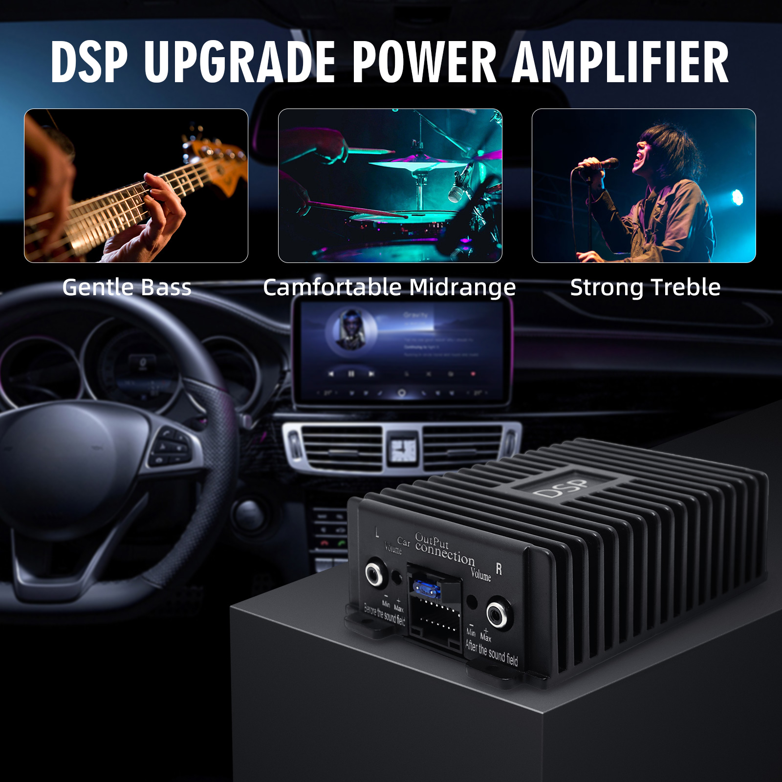 Car DSP 4 Channel Radio Amplif - Audio Music Equalizer ulasan dan harga