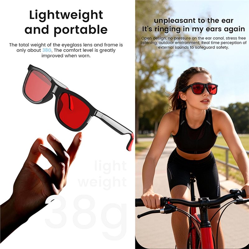AI Smart Audio Glasses Touch T - Audio Music Bluetooth ulasan dan harga