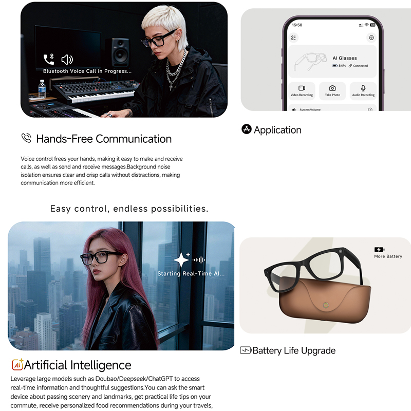 2026 AI smart Glasses HD 800W  - Audio Music Voice ulasan dan harga