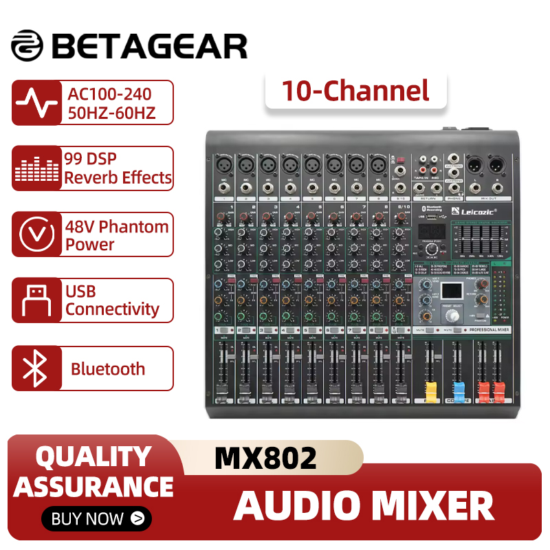 Leicozic Mixing Console MX802  - Audio Music Equalizer ulasan dan harga