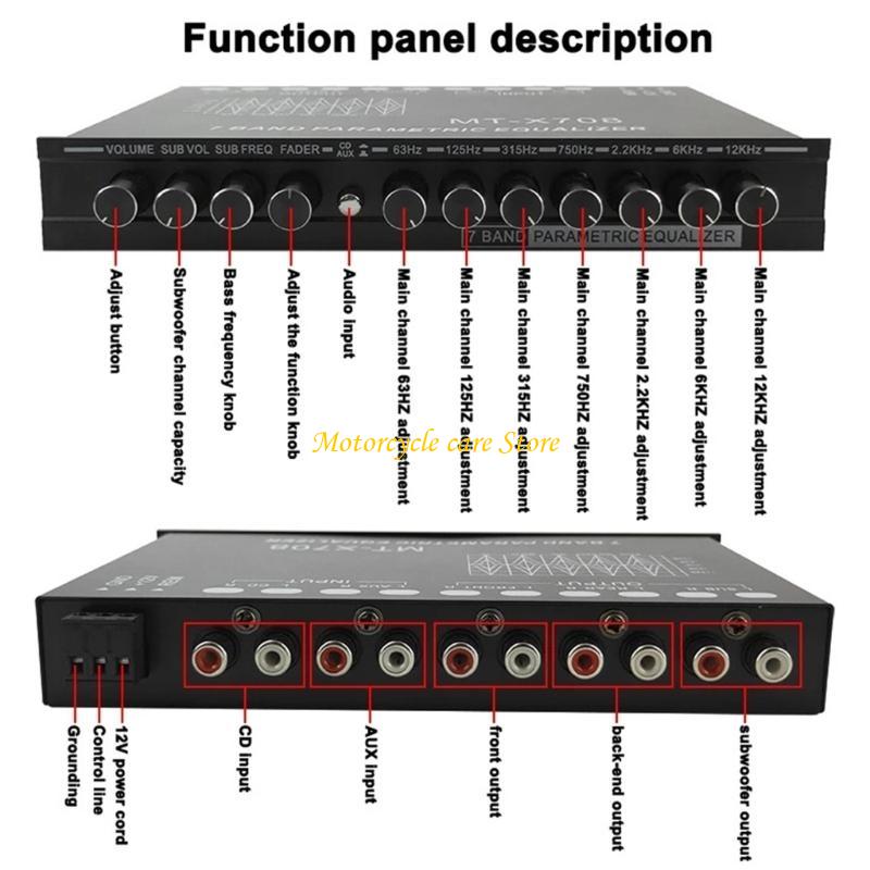 Innovative 7 Band Car Stereo E - Audio Music Equalizer ulasan dan harga