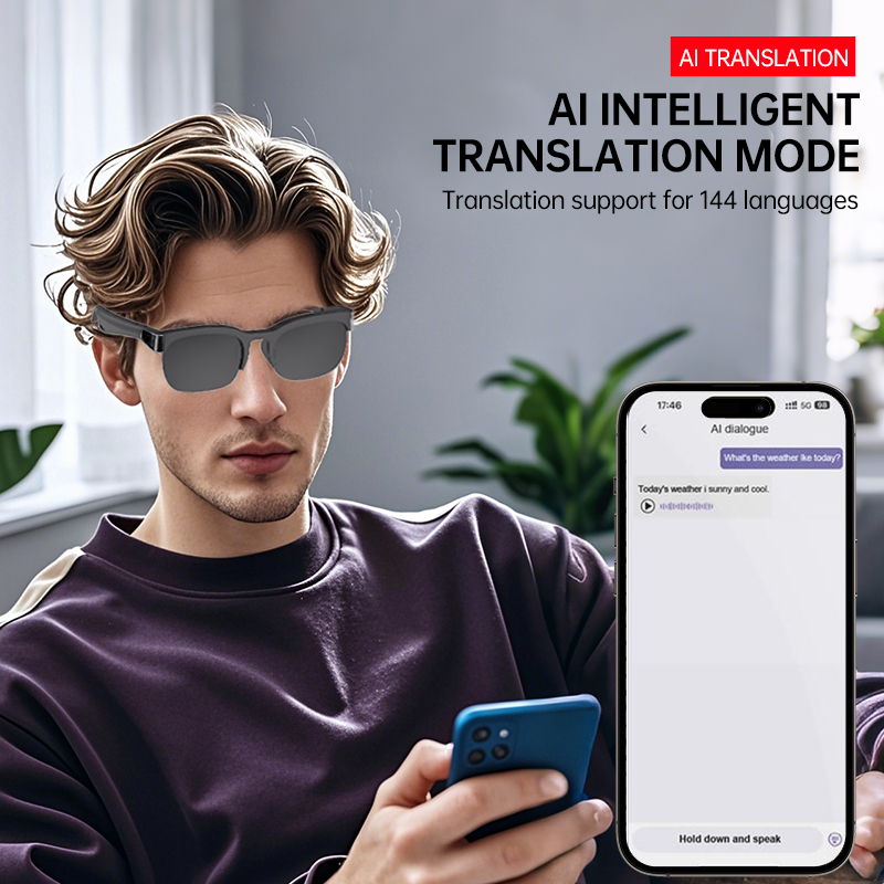 Bluetooth Audio Smart Glasses  - Audio Music Voice ulasan dan harga