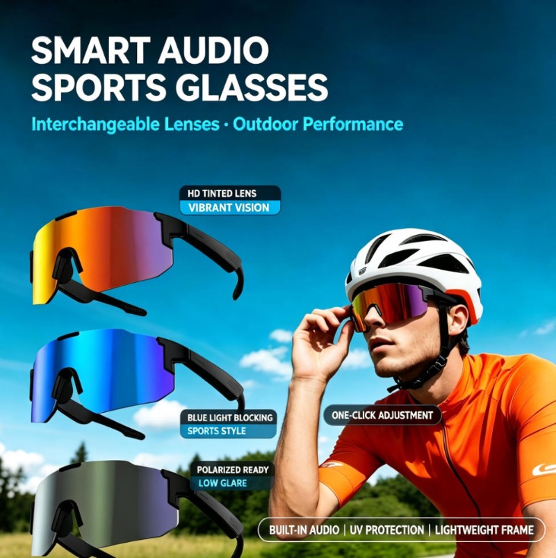 Smart Audio Sports Sunglasses  - Audio Music Bluetooth ulasan dan harga