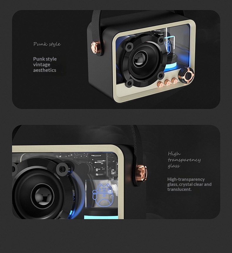 Transparent Wireless Speaker M - Audio Music Equalizer ulasan dan harga